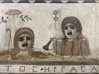 Alter Mosaikfußboden im Vatikanischen Museum