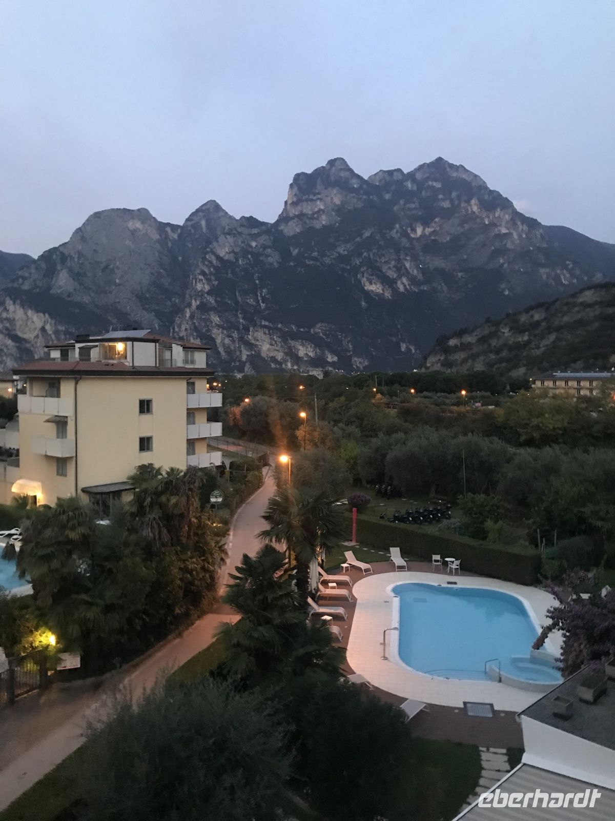 Wanderreise am Gardasee 13.10.24 Guten Morgen - Blick vom Balkon 7:00Uhr