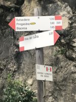 Wanderreise Italien 17.10.2024 Wanderung auf der alten Tonale Straße bis Pregasina