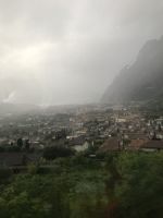 Wanderreise Italien 18.10.2024 Blick aus dem Bus- Fahrt nach Ballino