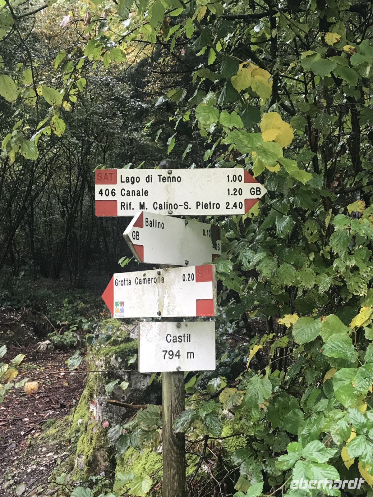 Wanderreise Italien 18.10.2024 Wanderung von Ballion zum Bergsee Tenno 