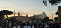 Erster Sonnenuntergang in Rom