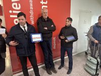 Empfang am Flughafen in Rom 