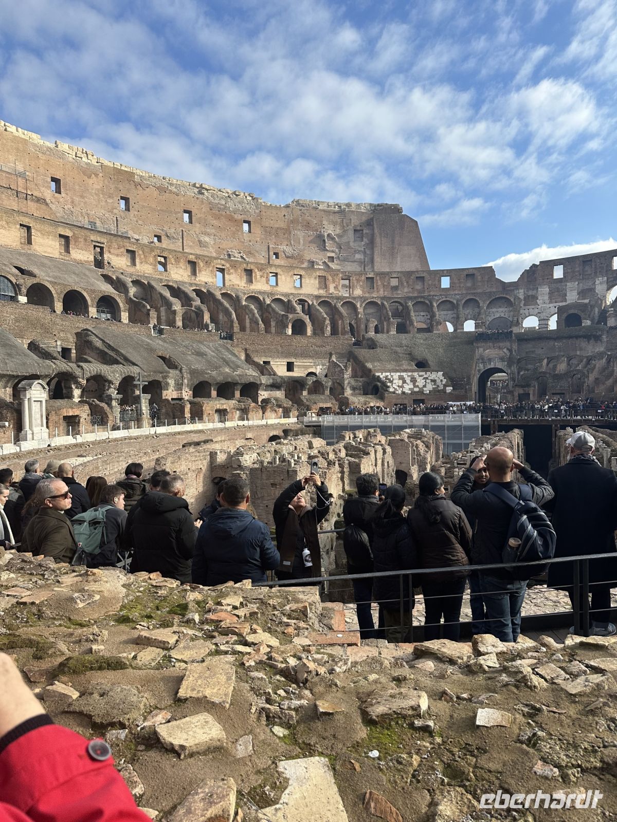 das Kolosseum von innen 