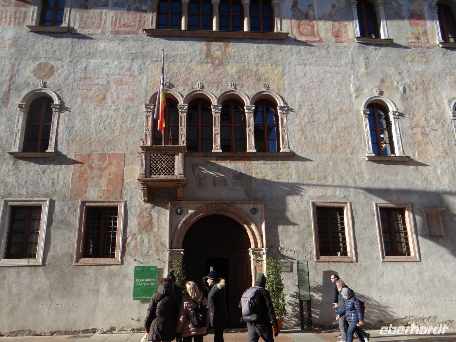 Trient, Palazzo Geremia, ein frühes Beispiel der Renaissance im Trentino. 