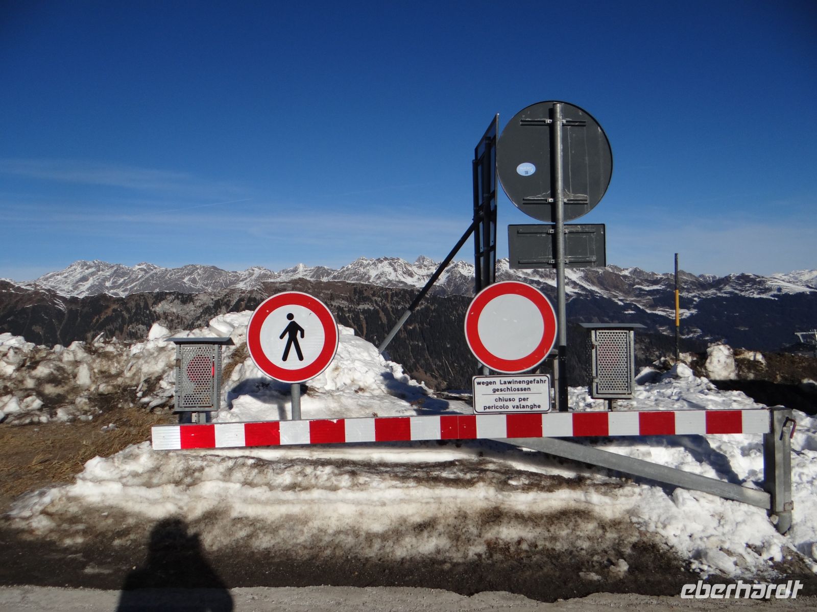 Jaufenpass, ein Glück, dass die Zufahrt heute für uns geöffnet ist.