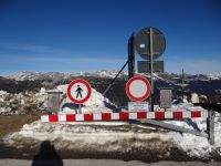 Jaufenpass, ein Glück, dass die Zufahrt heute für uns geöffnet ist.