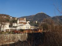 Meran, Kurhaus, die Sonne scheint den ganzen Tag dank optimaler Lage.