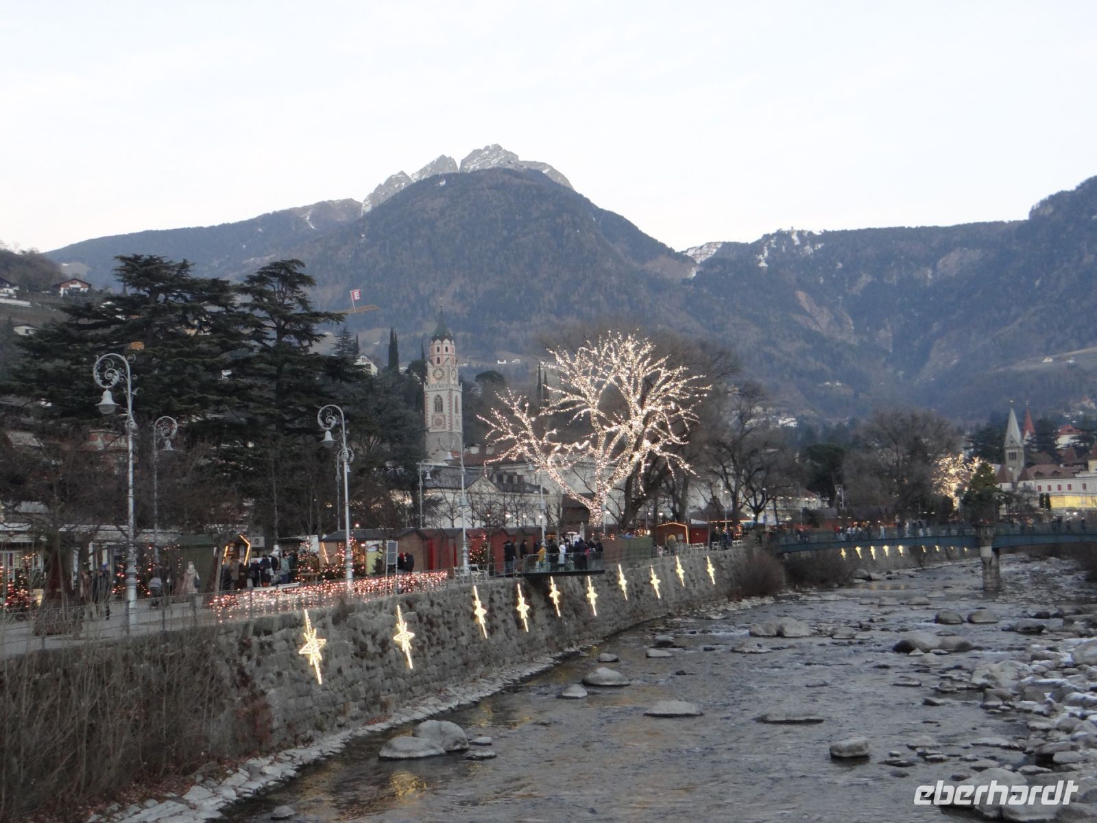 Meran, ein Abschiedsblick zurück. 