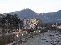 Meran, ein Abschiedsblick zurück. 