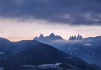 Eisacktal Sonnenaufgang Geisler Spitzen