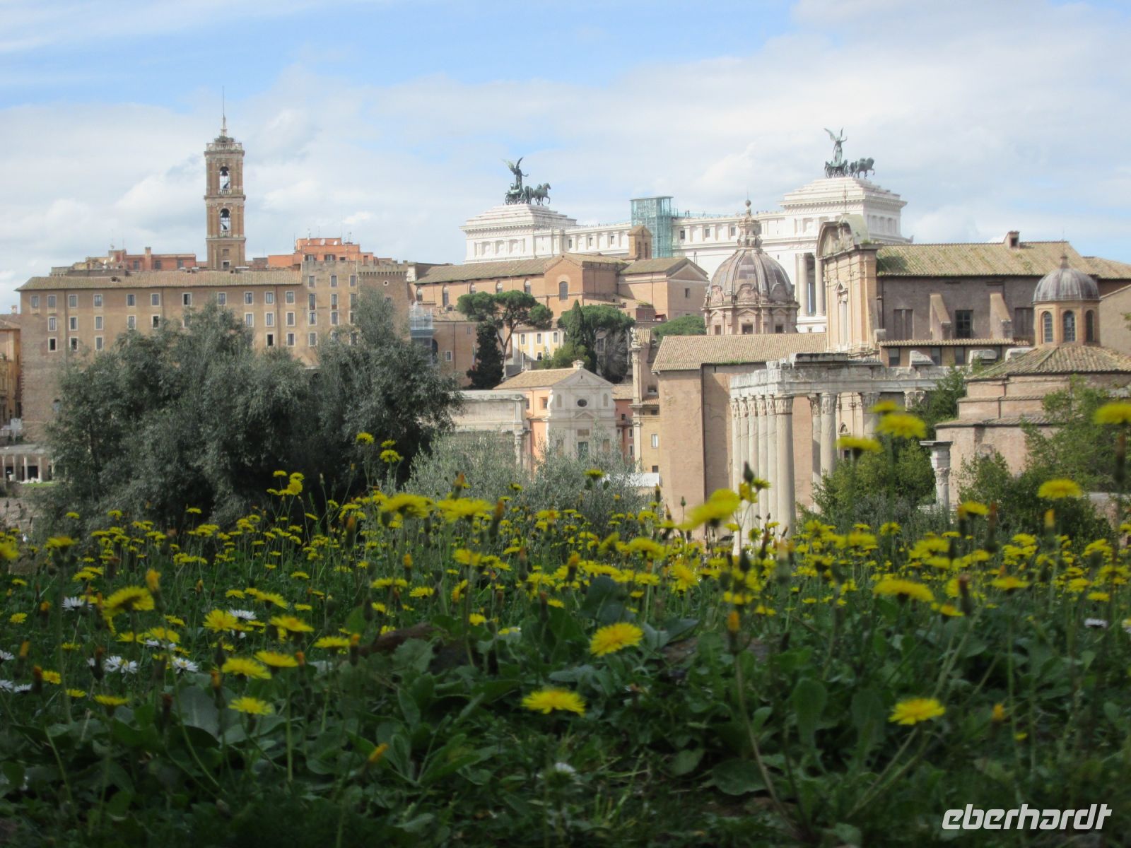 Forum Romanum, Rathaus und Vaterlandsaltar