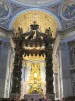 Petersbasilika: Baldachin, Papstaltar und Hauptaltar 