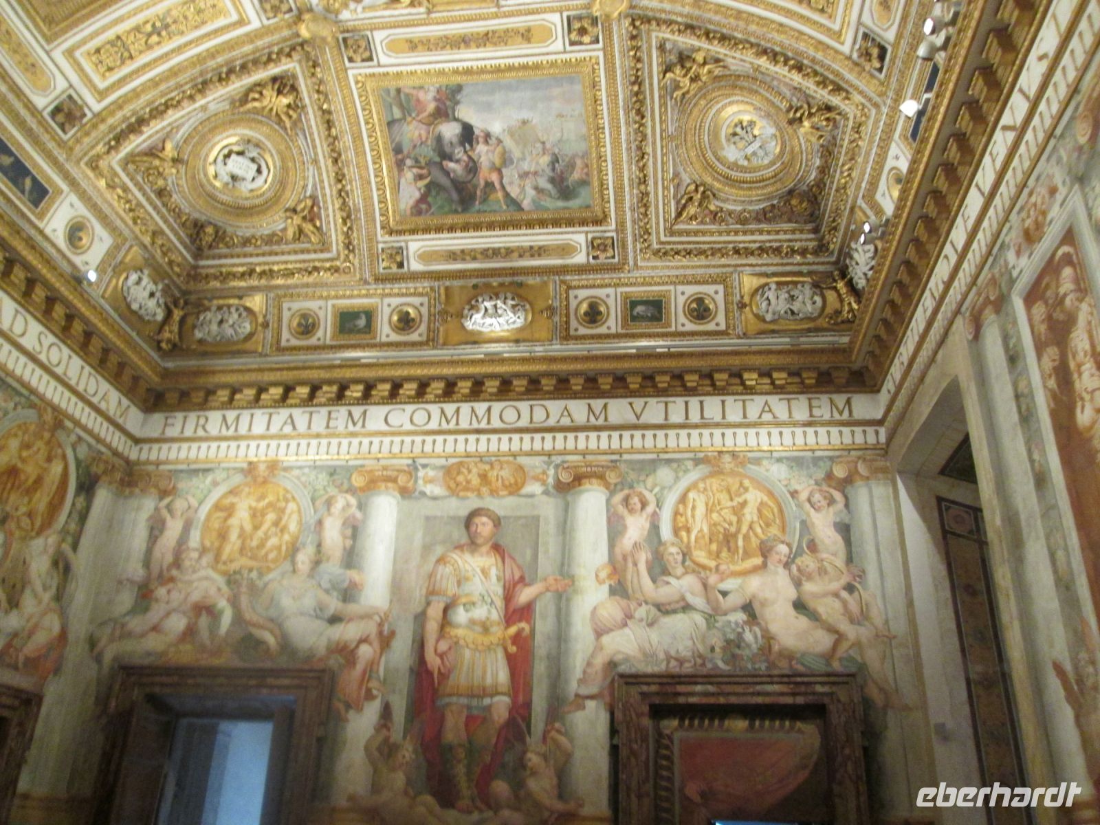 Engelsburg: Saal Paul III. mit dem Fresko Hadrians