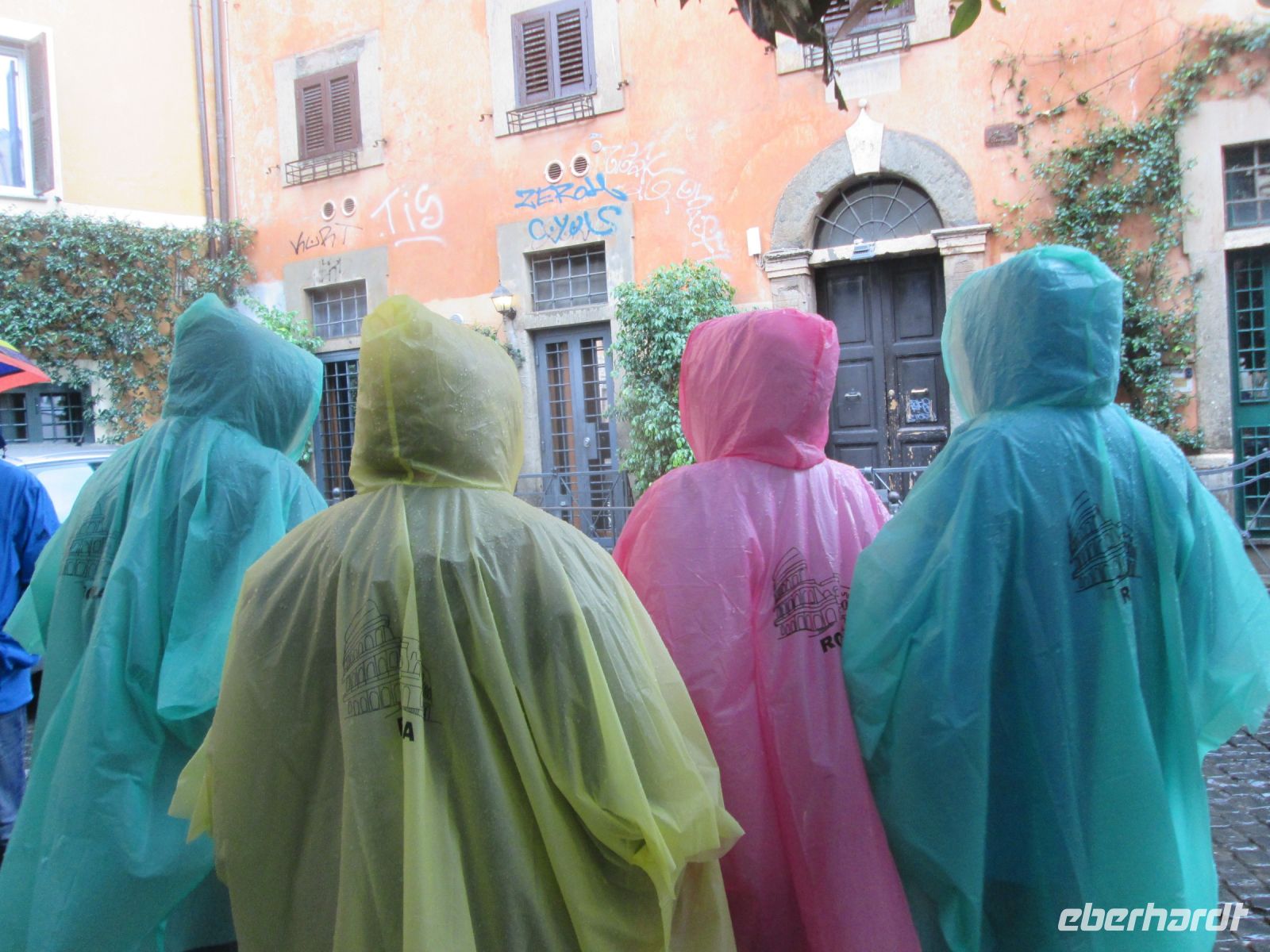 im Regen in Trastevere