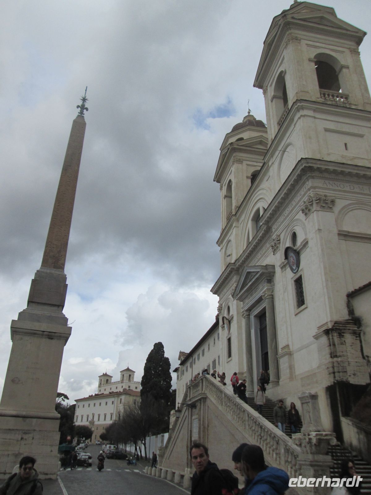 Obelisk, französische Dreifaltigkeitskirche und Villa Medici