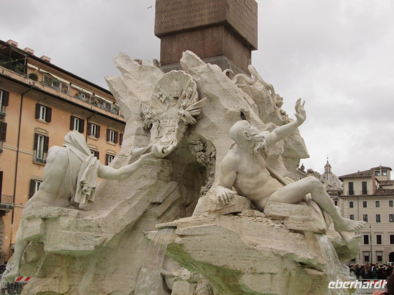4 Flüsse-Brunnen auf Pz. Navona