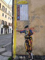 Rom. Streetart. Straße des Friedens