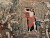 Rom. Vatikanische Museen. Wandteppich mit Jesus