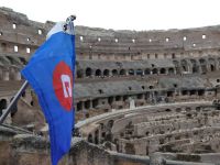 Kolosseum Rom Eberhardt Fahne