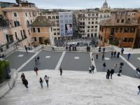 Rom, Spanische Treppe mit Blick auf Via dei Condotti. Foto: Anette Rietz