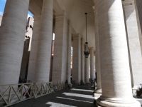 Die Säulen am Petersplatz, Rom.