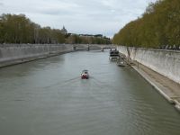 Der Fluss Tiber, Trastevere, Rom