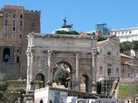 Forum Romanum, Rom, Septimus Severus Bogen, Rathaus, Kapitol, Denkmal Viktor Emanuel. Foto: Anette Rietz