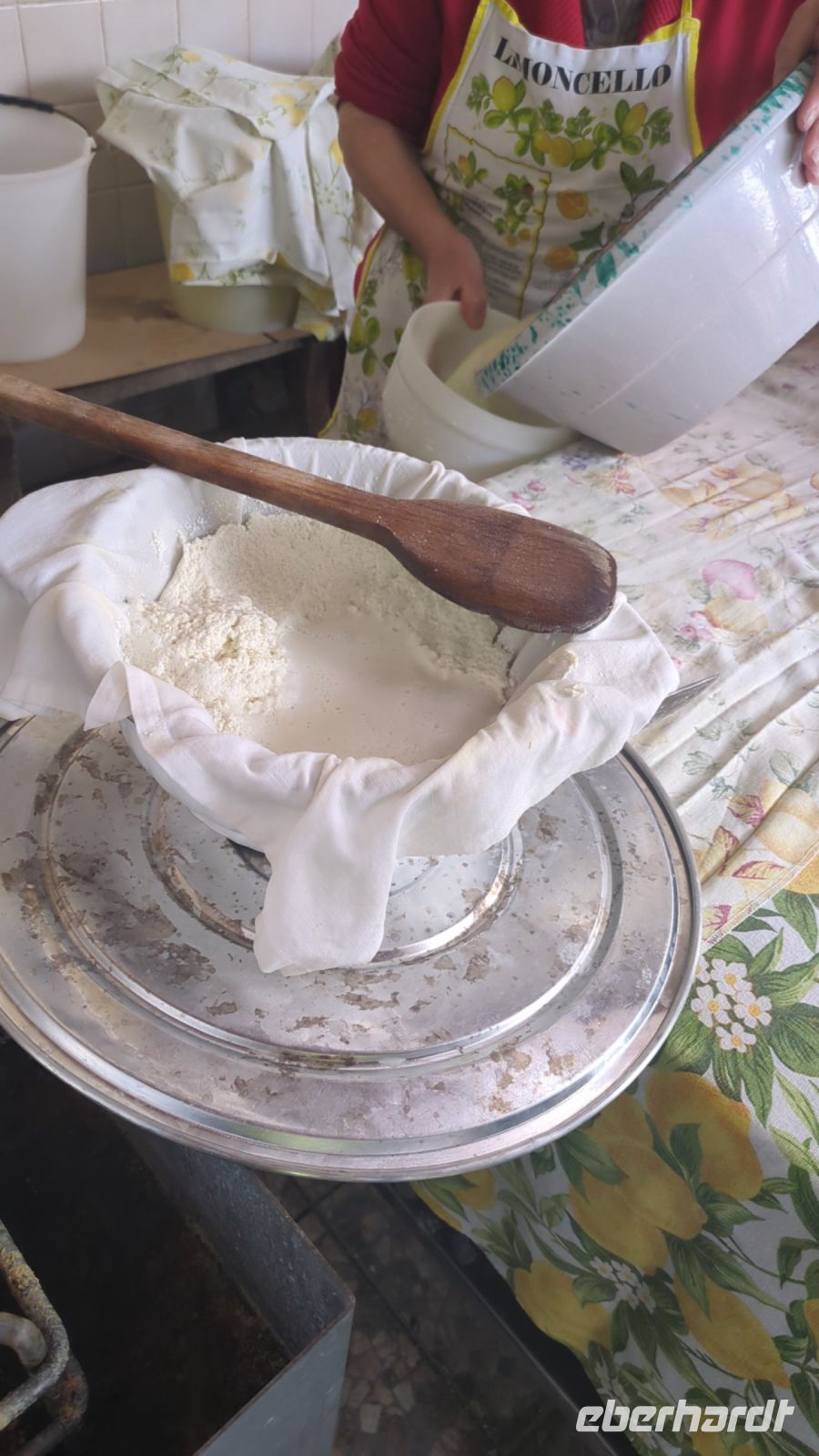 Herstellung von Mozarella