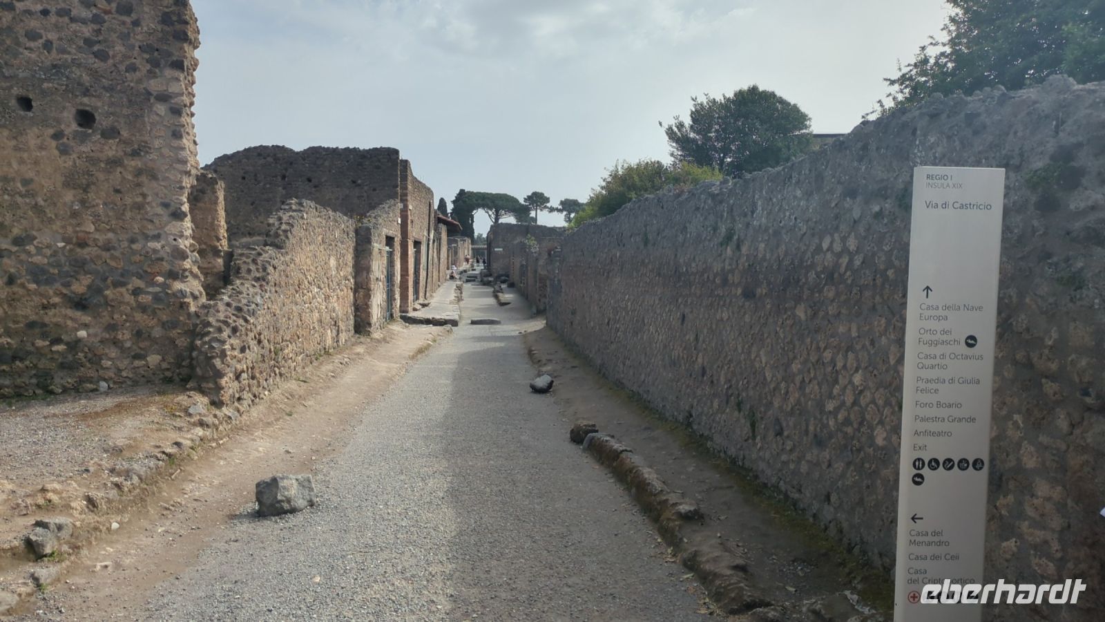 Strasse in Pompeji