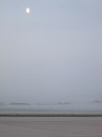 Frühnebel am Flughafen Stuttgart