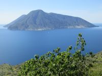 Blick von Lipari auf Salina