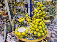 Keramik mit Zitronenmotiv/Sorrento/Golfvon Sorrent/Italien