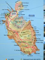 Karte der Insel Vulcano