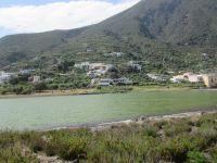 Brackwassersee in Lingua auf Salina