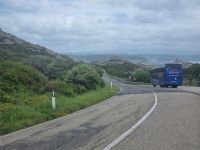 Fahrt entlang der Westküste von Alghero nach Bosa...