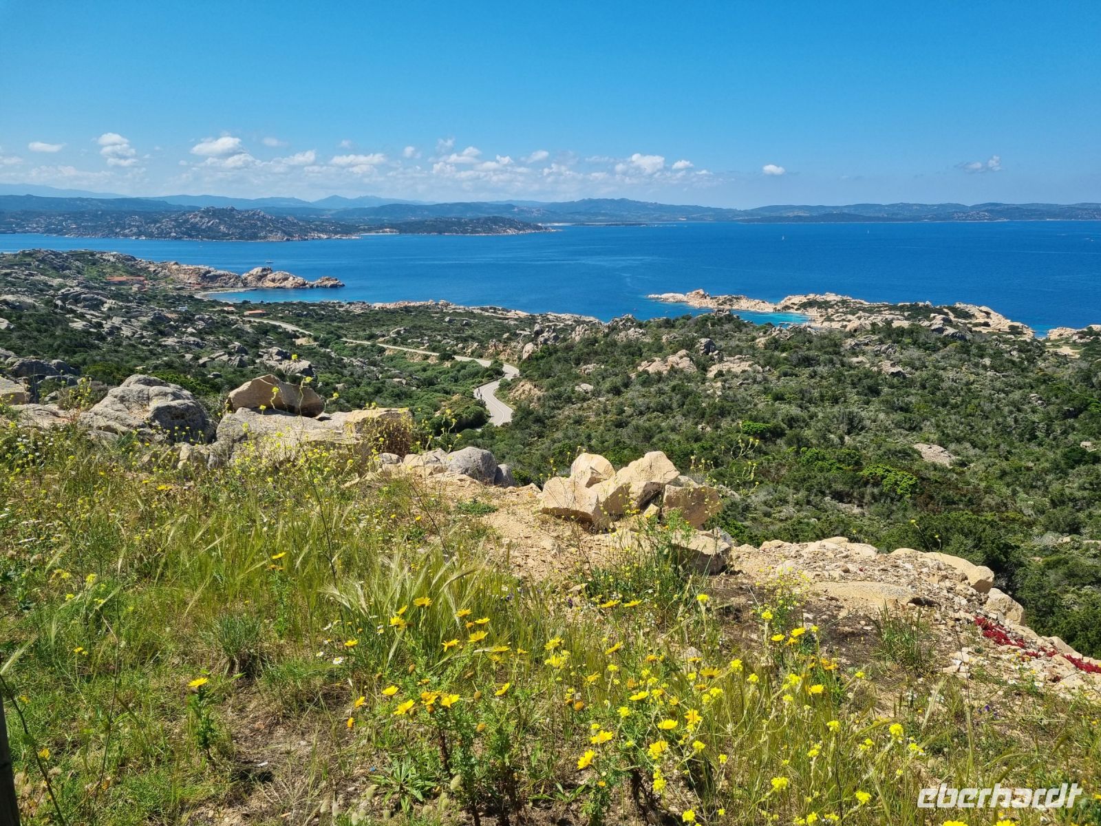Panorama-Blick im westlichen Teil der Insel La Maddalena