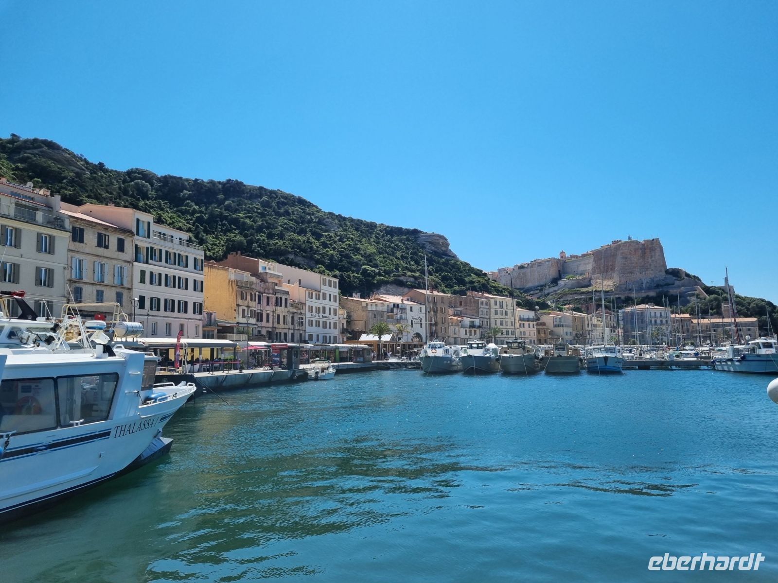 Bonifacio - Blick von der Unterstadt zur Zitadelle