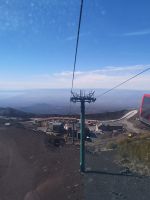 Auf dem Weg zu Ätna: vom Bus auf Seilbahn......bis ca 2500 Höhenmeter