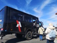 .... von da geht´s mit Unimog ..... bis auf 2913 Höhenmeter