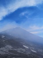 die Ätna - für uns heute in einen hauchdünnen Schleier eingehült