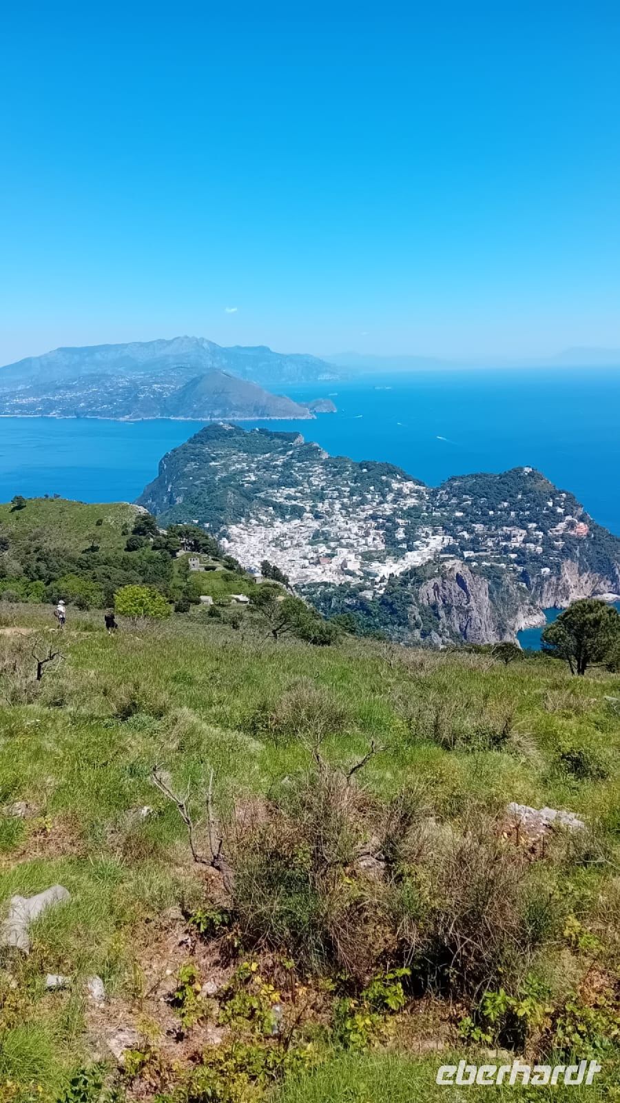 Auf dem Monte Solaro mit Blick auf Capri, Halbinsel Sorrent und Amalfiküste
