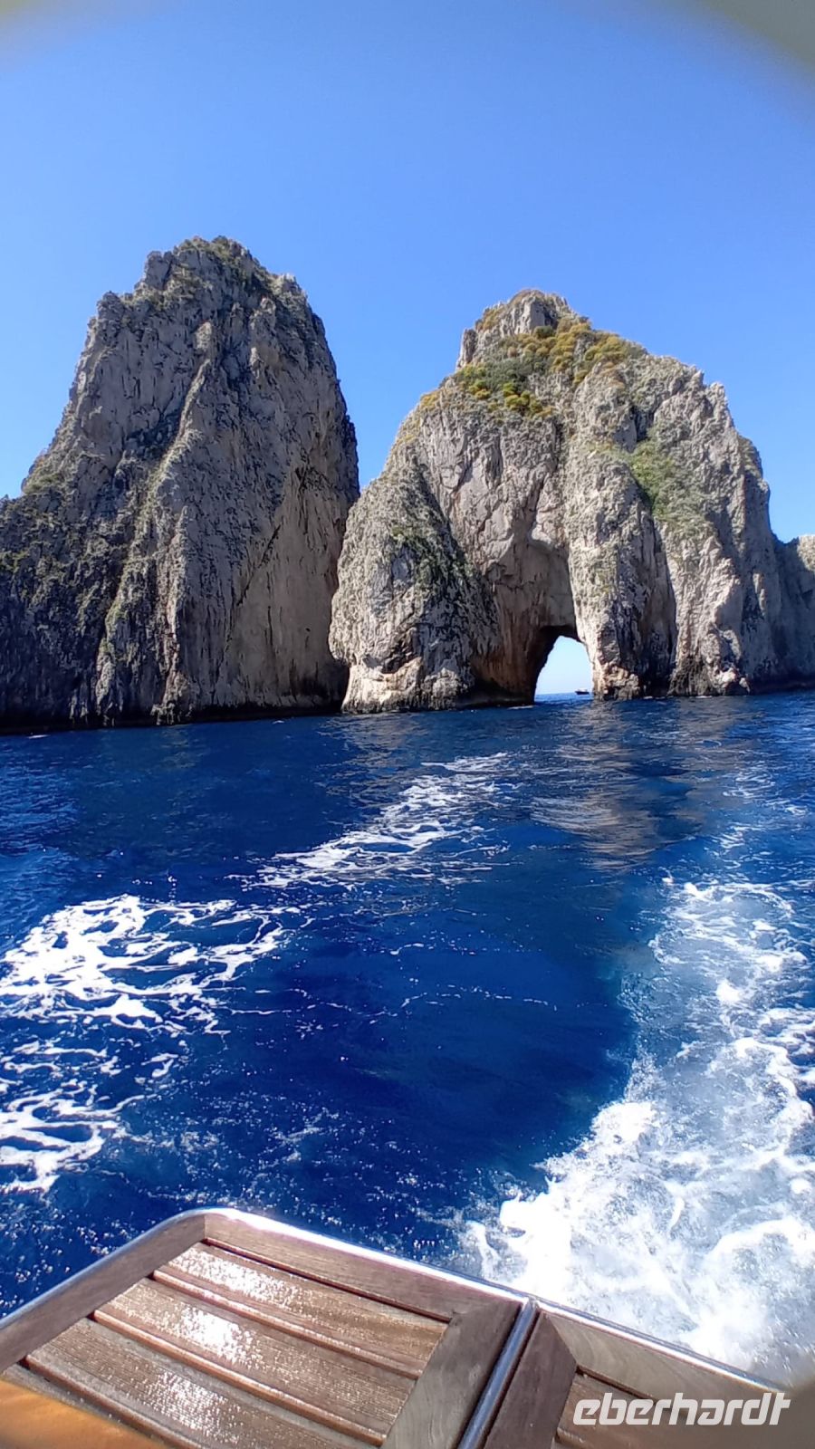 Bootstour Faraglioni Felsen