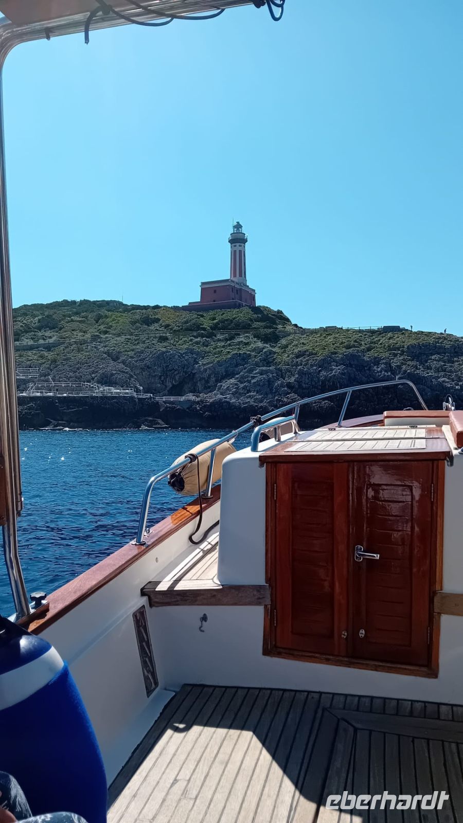 Bootstour der Leuchtturm von Punto Carena
