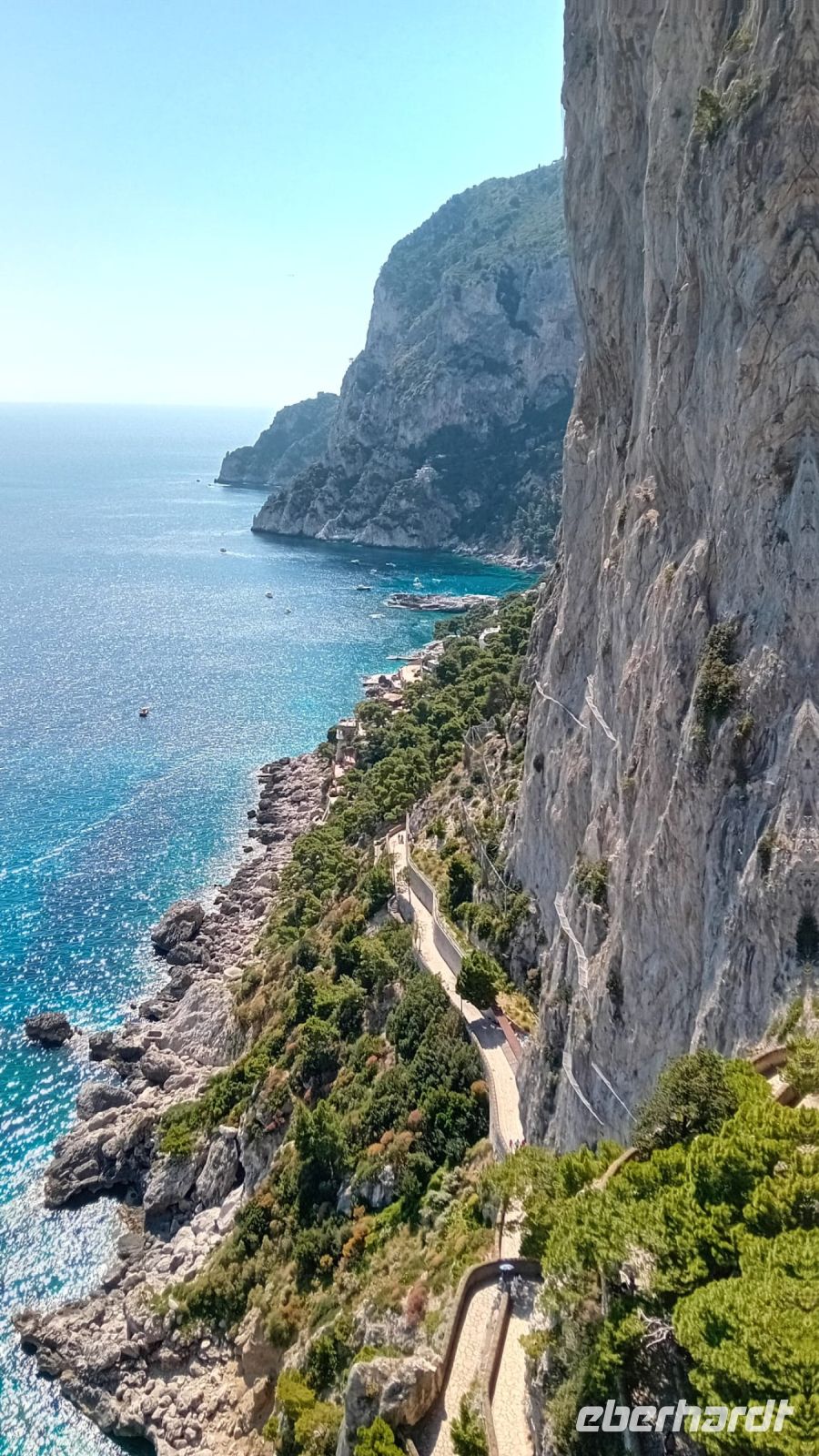 Blick von den Augustusgärten auf die Via Krupp