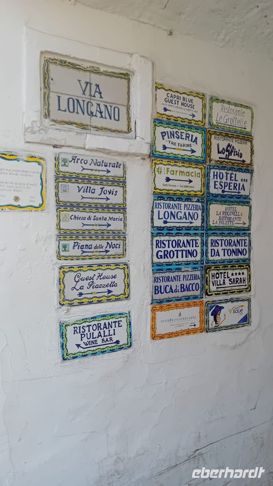 Beschriftungs-Tafeln für Sehenswürdigkeiten aus Keramik