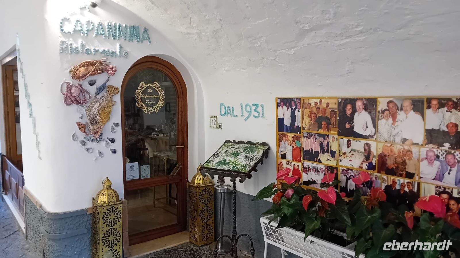 Ristorante La Capannina mit Prominenten-Fotos