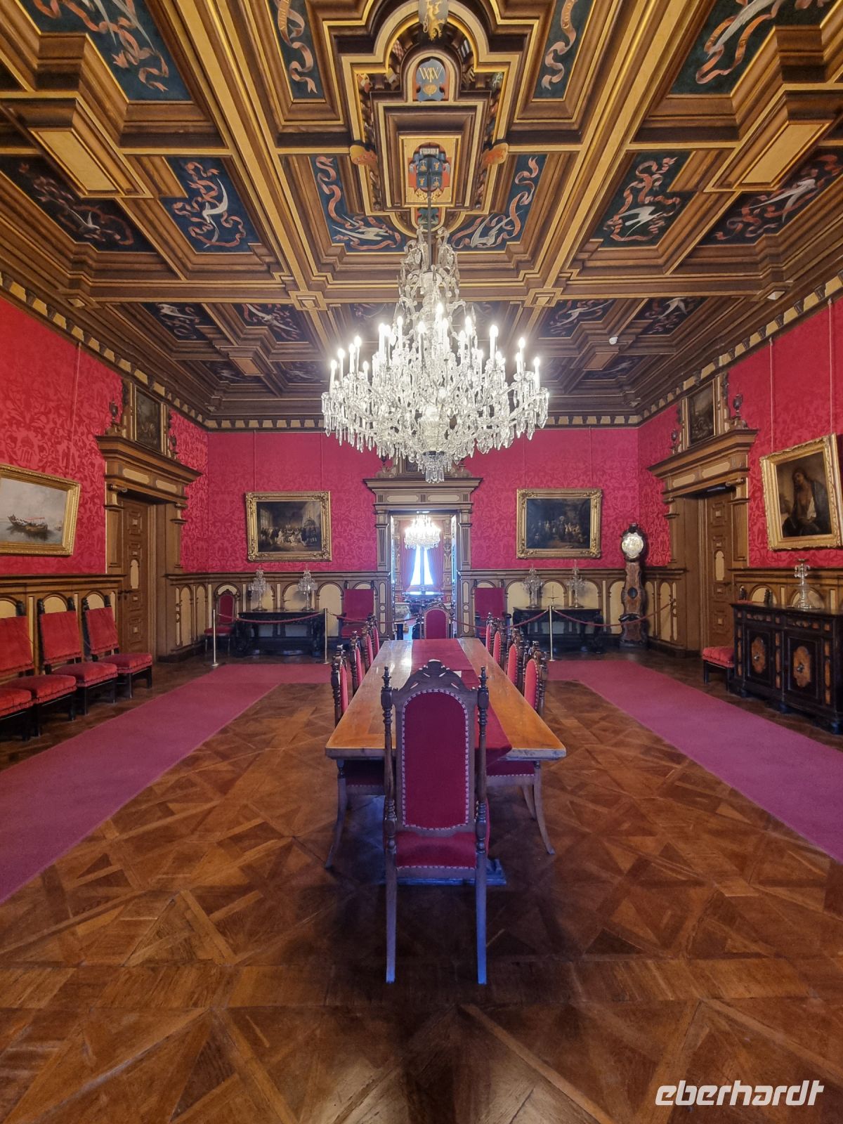 Triest - Schloss Miramare (Möwensaal bzw. winterlicher Speisesaal)