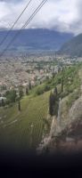 Blick aus der Seilbahn nach Oberbozen