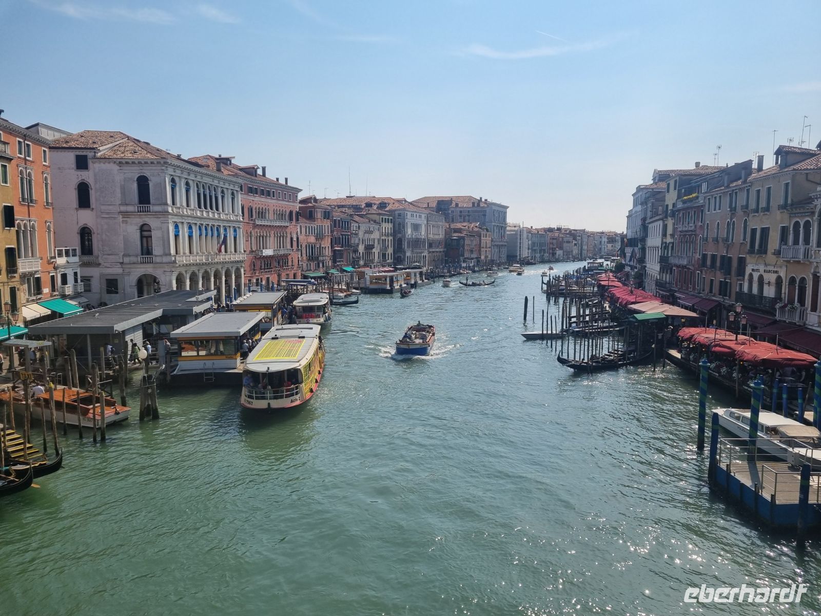 Venedig - Blick von der Rialtobrücke auf den Canal Grande